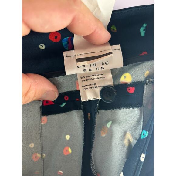 NWOT Akris Punto Boulder Print Sleeveless, silk-blend Top & Pants Set – Sz 8 - Picture 7 of 14